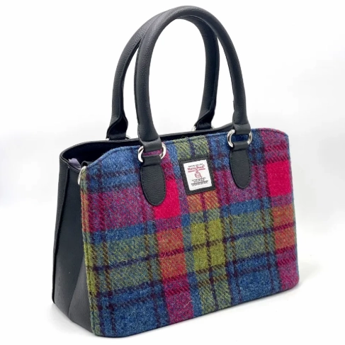 Executive Style Daily Lifestyle Harris Tweed? Top Handle Bag ?C Stylish Scottish Handbag