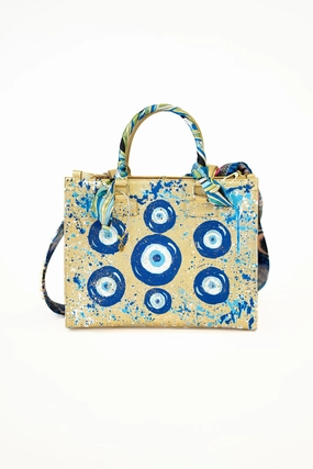Comfort Function Trendy Design Custom Bag Designs Nicole Evil Eye Hand Painted Handle Bag