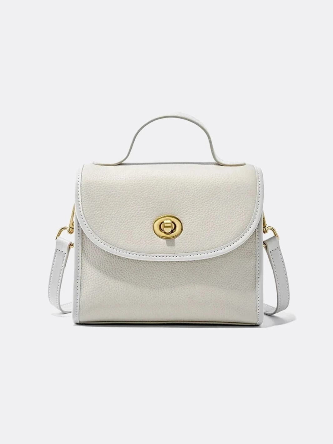 Aurora Signature Trapeze Bag ?C Structured Handbag with Turn-Lock Closure Smart Companion