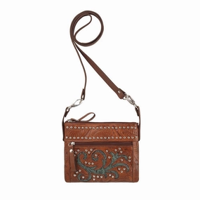 Smart Harmony Professional Look American West Trail Rider Collection: Crossbody Hip Turquoise Scroll