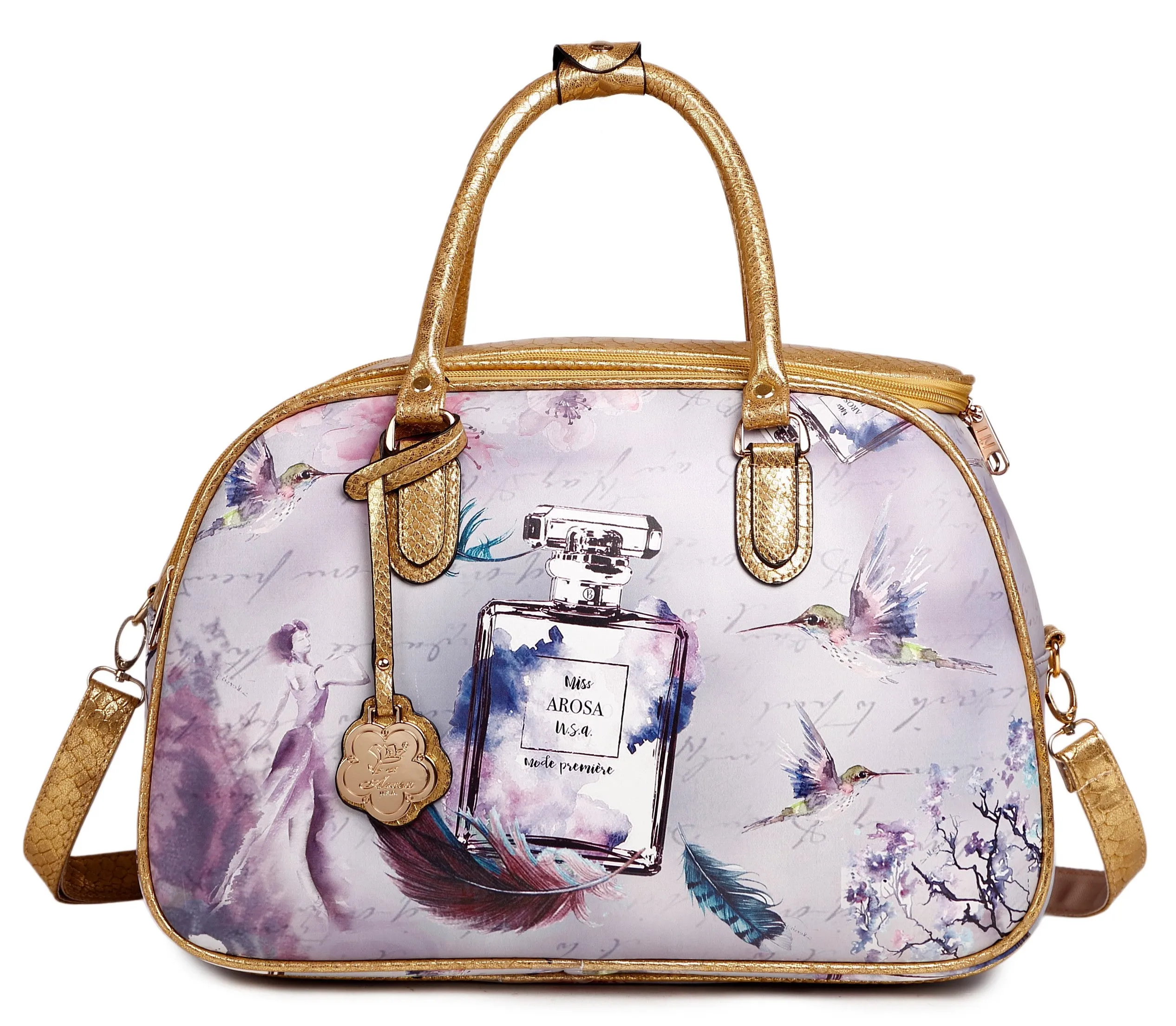 Fragrance Hollywood Overnight Bag Sleek Form Fine Lining