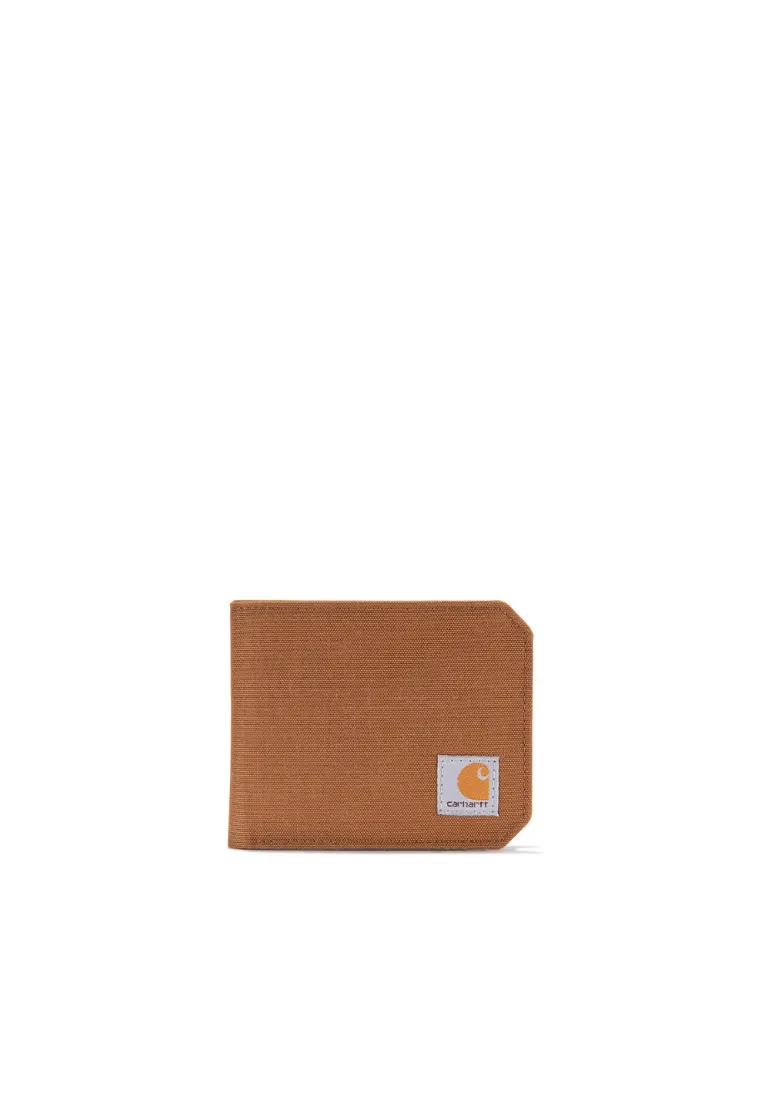 Carhartt Nylon Duck Billfold Wallet WW0235 In Brown Casual Lifestyle Classic Edge