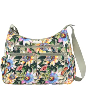 Luxury Choice Wanderlust Luxe Fabric Crossbody Hobo - 12030