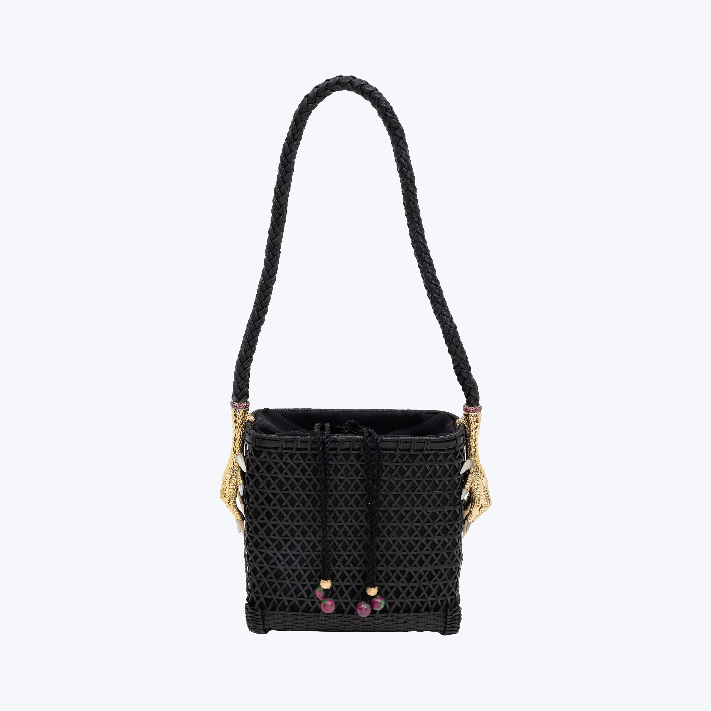 Rattan Handbag Chicken Feet Design Trendy handbag for events Luxury Structure