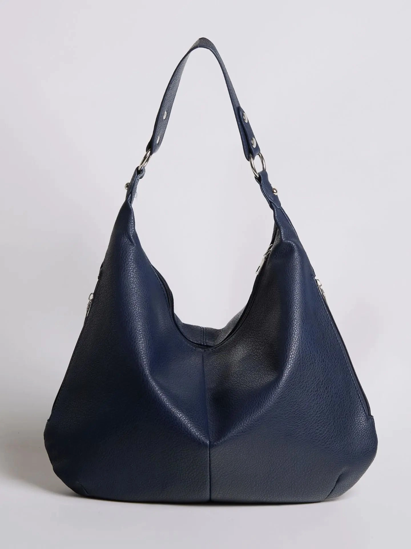 Kaia | Luxe Black Leather Hobo Bag ?C Timeless Elegance & Everyday Comfort Minimal Functionality