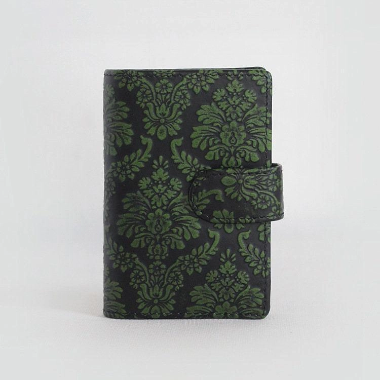 Handcrafted Leather Card Holder, Leather Card Wallet, Women Credit Card Holder, Leather Card Holder Wallet ,Embossed Bag Leather Wallet Versatile Organizer