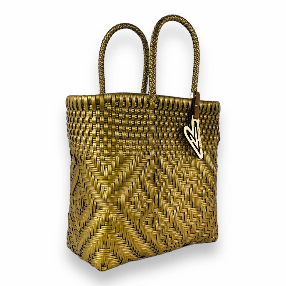 Casual Daily Professional Life Maria Victoria | Sand Tote | Upcycled, Handwoven, Multicolor Tote