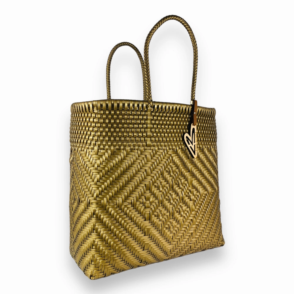 Night Out Maria Victoria | Sand Tote | Upcycled, Handwoven, Multicolor Tote