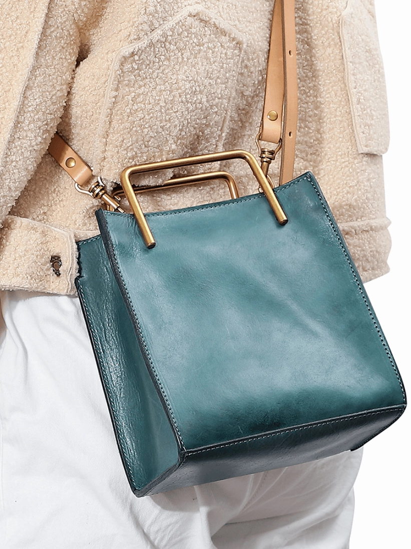 Genuine Italy Cowhide Leather shoulder bag | Woman handcrafted leather bag, elegant Fashion  bag, Birthday Gift for Her Modern Functionality Stylish Function