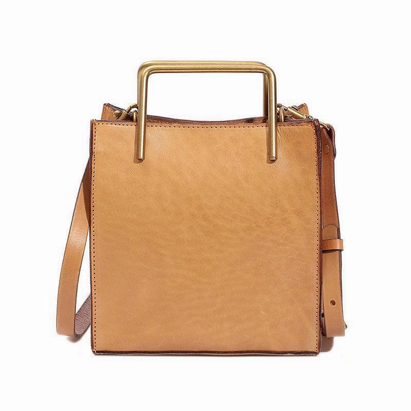 Compact Versatility Genuine Vegetable Tanned Italian Leather shoulder bag, handbag, woman elegant handcrafted leather bag Birthday Gift for Her