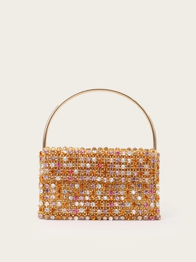 Nuances Baguette Dazzling Evening Bag Glittery Clutch