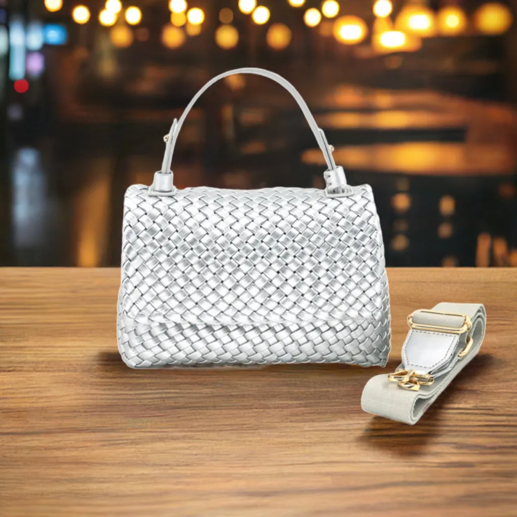 Iconic Piece Grace Silver Shoulder BC Bag