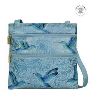 Medium Crossbody With Double Zip Pockets - 447 Fine Lining