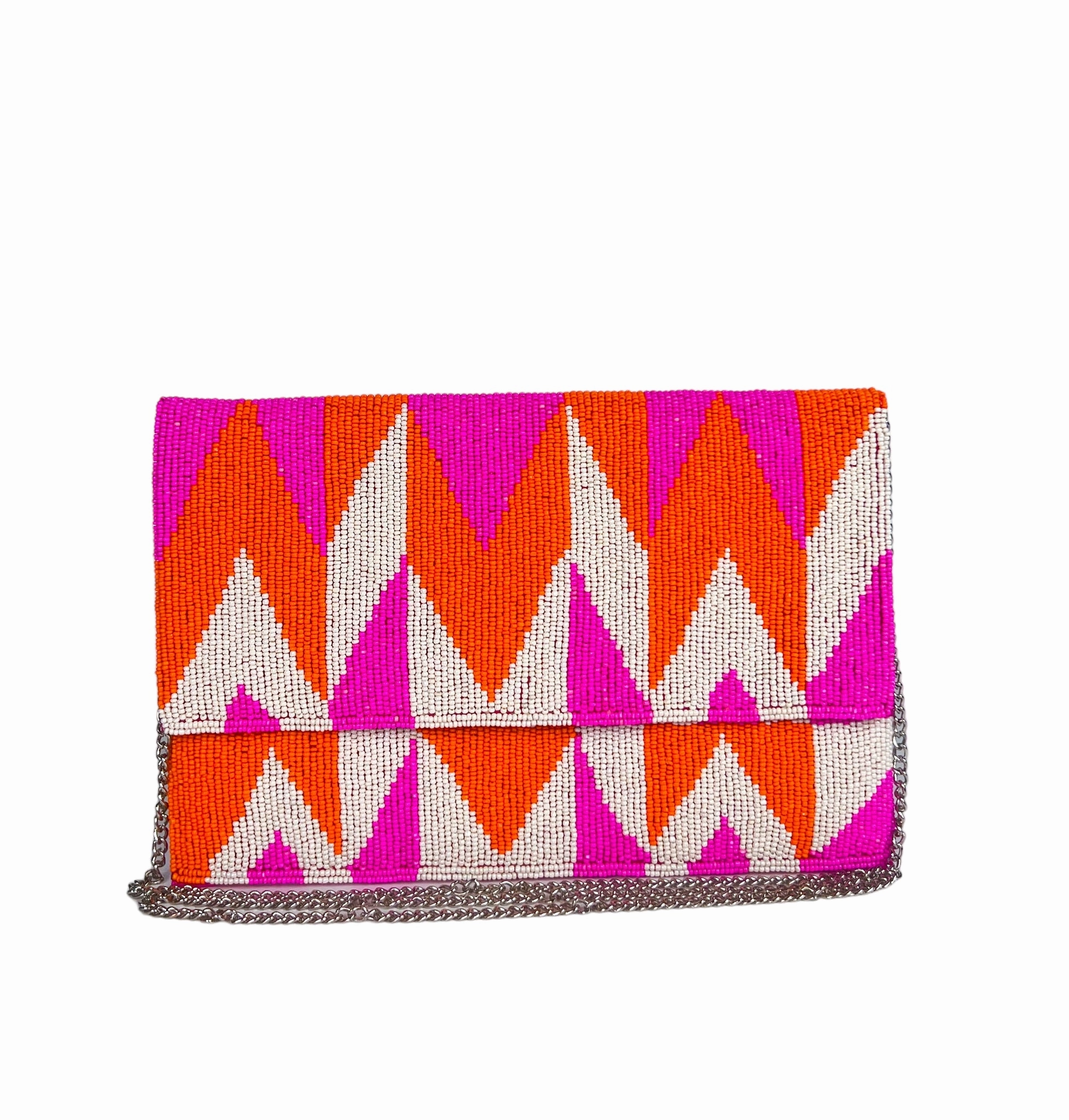 Refined Look Beaded Clutch - Miami