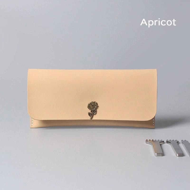 Sleek Appearance Handcrafted Minimalist Leather Phone Wallet, Fashion Card Holder, Grain Leather Slim Wallet, Men's Wallet, Minimalist Wallet, Long Wallet