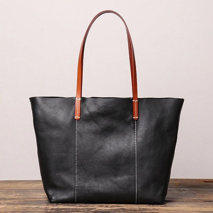 Simple Gear Classic Appeal Handmade Leather Tote Bag, Full Grain Leather Tote Bag, Gifts for Her