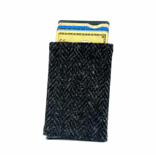 Harris Tweed? Pop Up Cardholder ?C Slim Wallet for Men & Women Professional Look Trend Style
