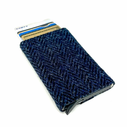 Harris Tweed? Pop Up Cardholder ?C Slim Wallet for Men & Women Minimal Geometry Premium Finish