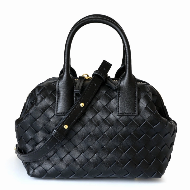 Hestia | Elegant Brown Woven Leather Handbag ?C Timeless Craftsmanship & Everyday Luxury Modern design purse Sleek Accent