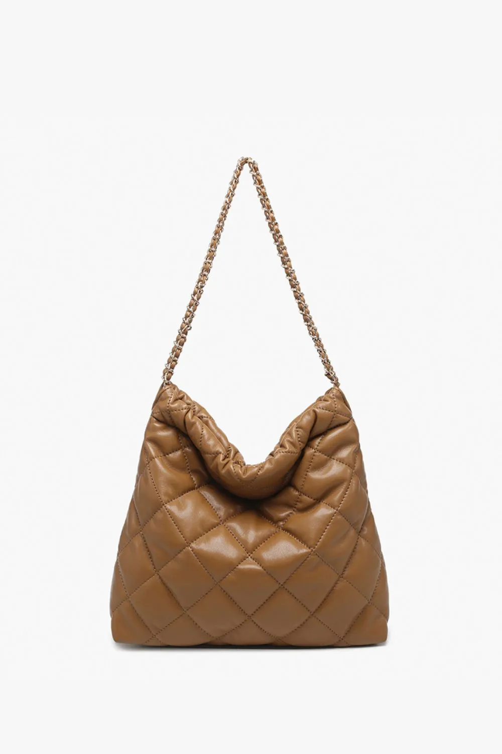 Classic Appeal Houston Quilted Shoulder Bag w/ Chain Strap