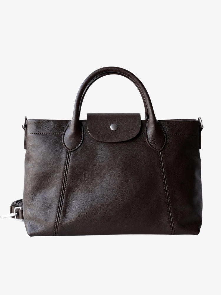 Business Commute Weekend Style Evelyn | Brown Leather Tote Bag ?C Classic & Versatile