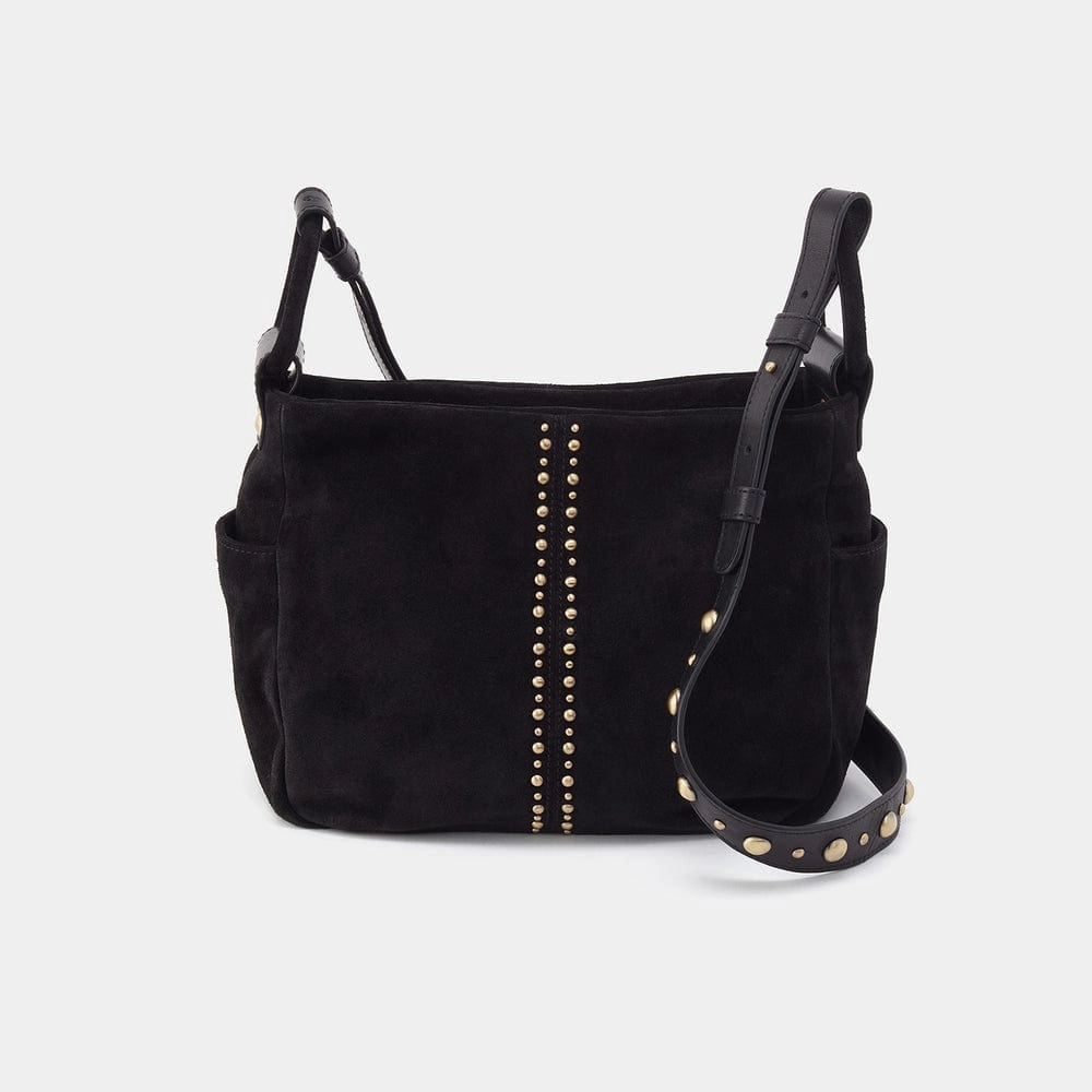 Hobo Sheila Crossbody In Polished Suede Leather Simple Gear