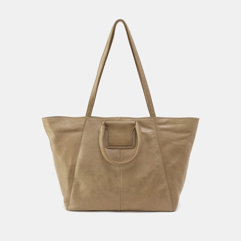 Timeless Beauty Neutral Color Hobo Sheila East-West Tote - Burnished Sage