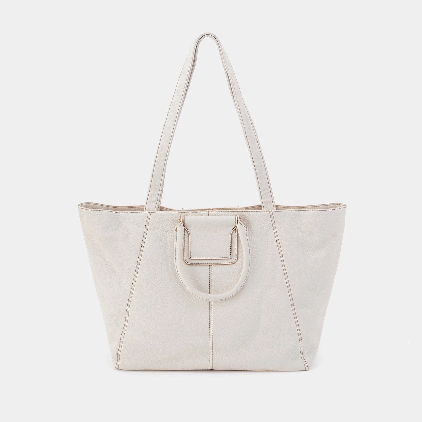 Classic Elegance Hobo Sheila East-West Tote in Pebbled Leather