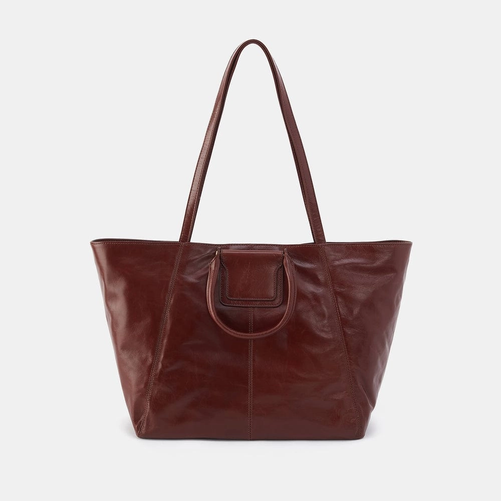 Hobo Sheila East-West Tote in Polished Leather Fashion Accessory Daily Functionality