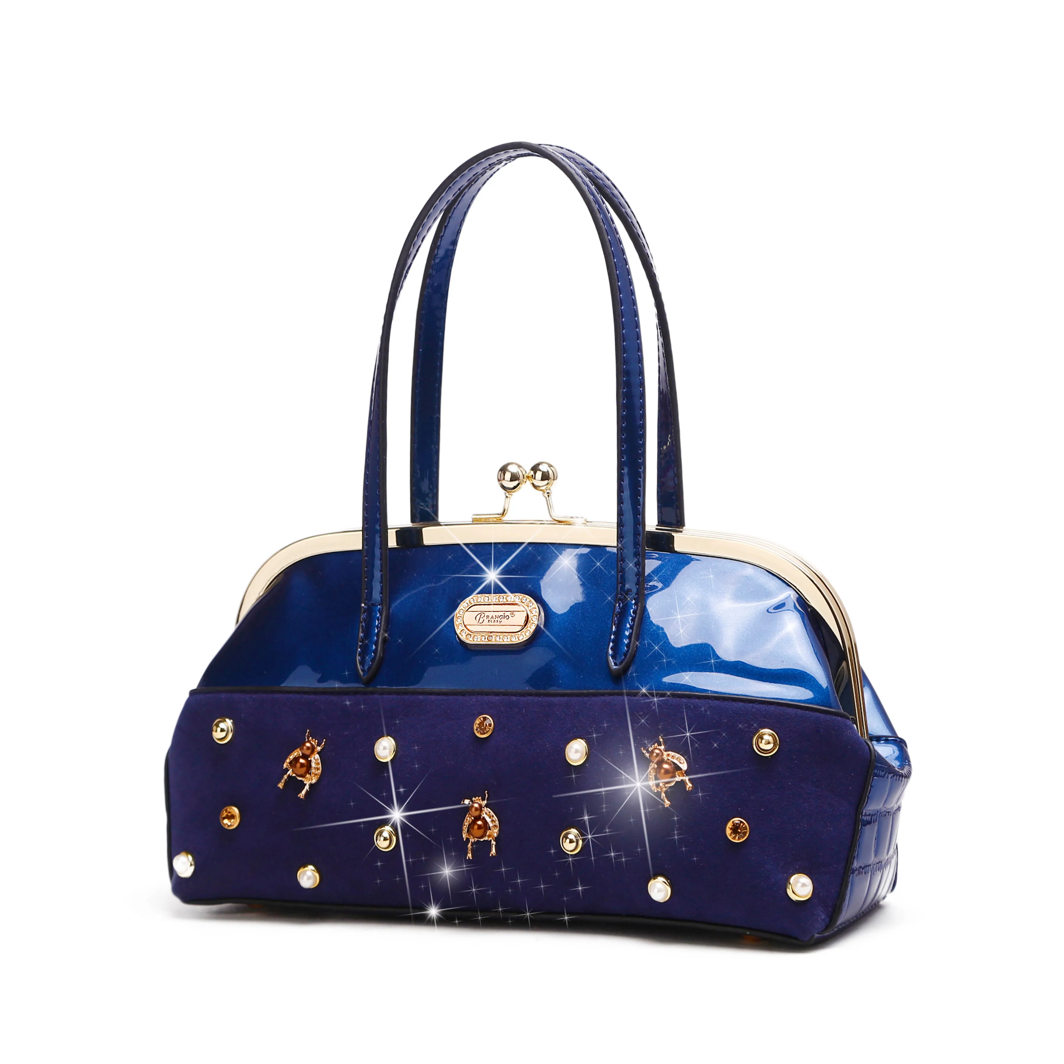 Magnetic Snap Refined Finish Honey Bee Handmade Evening Bag