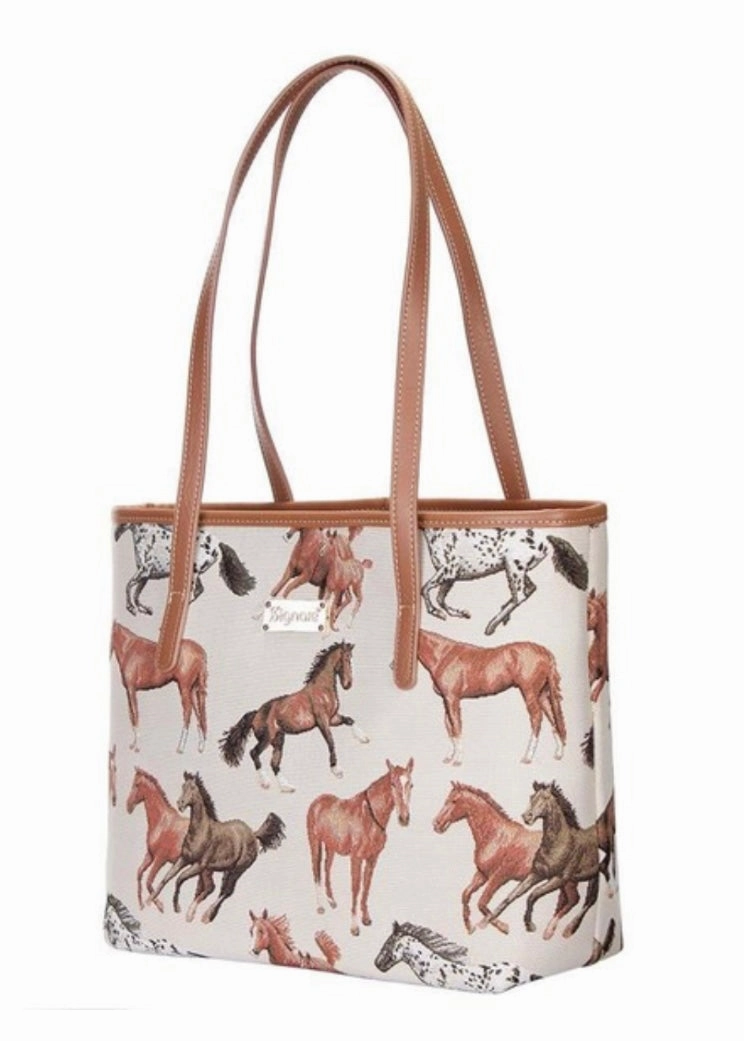 Premium Feel Modern Accessory Horses Are Faster Tote Handbag