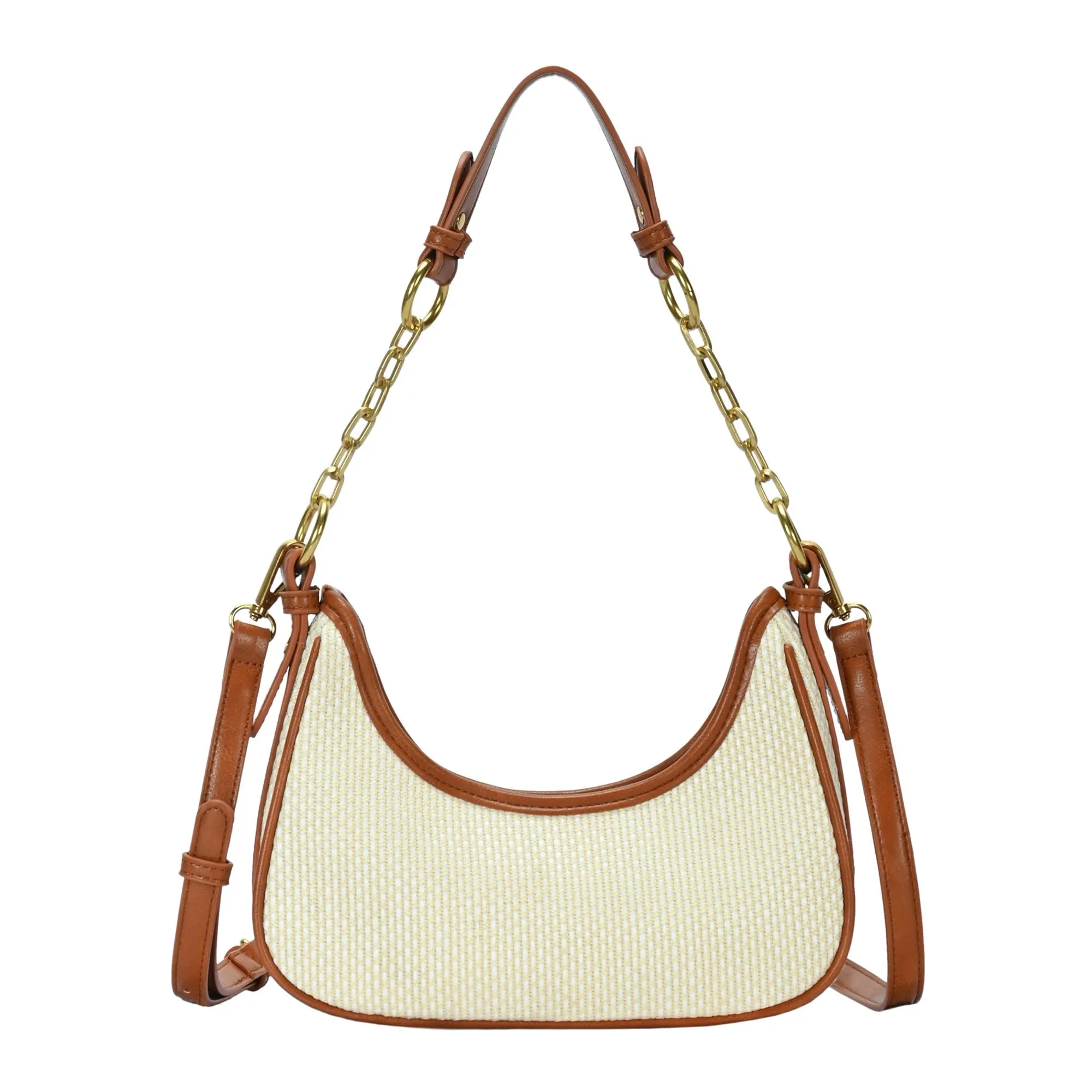 Soraya Straw Shoulder Bag Travel Utility