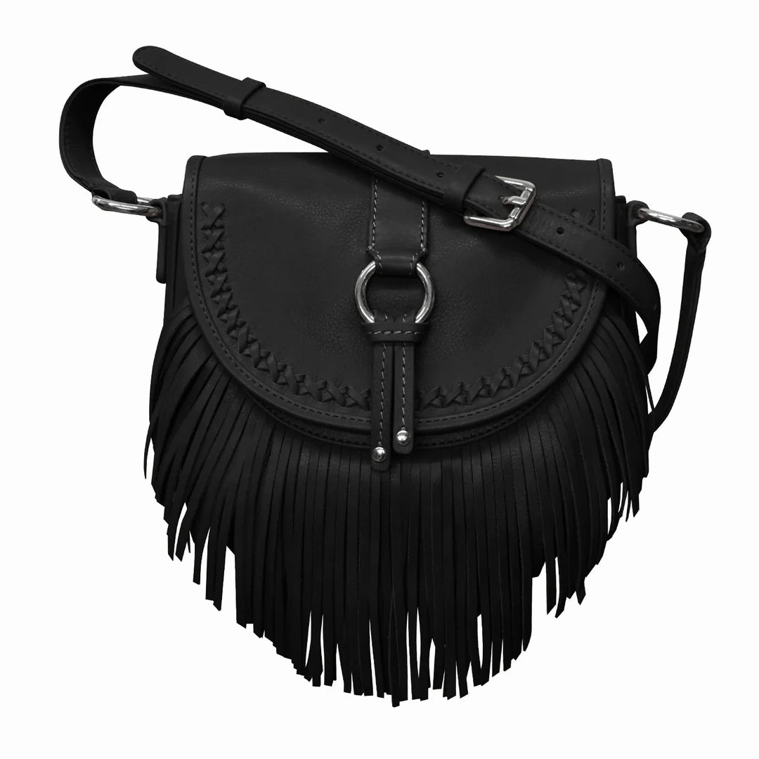 Secure Storage ILI New York 6720 WESTERN FRINGE HALF MOON CROSSBODY *NEW FW2025