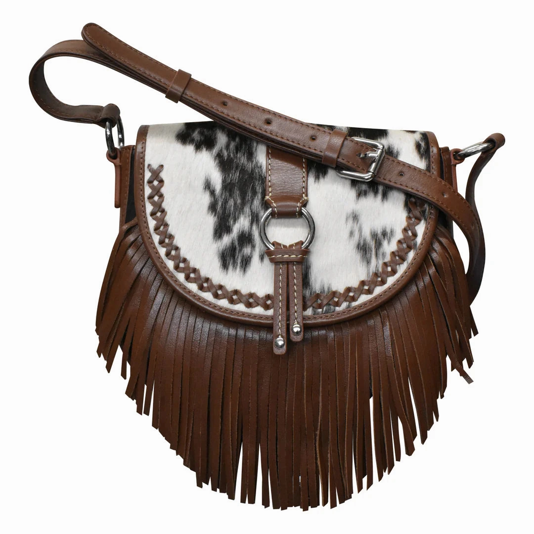 Functional Functionality ILI New York 6720 WESTERN FRINGE HALF MOON CROSSBODY *NEW FW2025