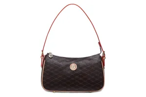 Utility Companion Misty Jazz Moderne  Genuine Leather Handbag  [Made in Italy]