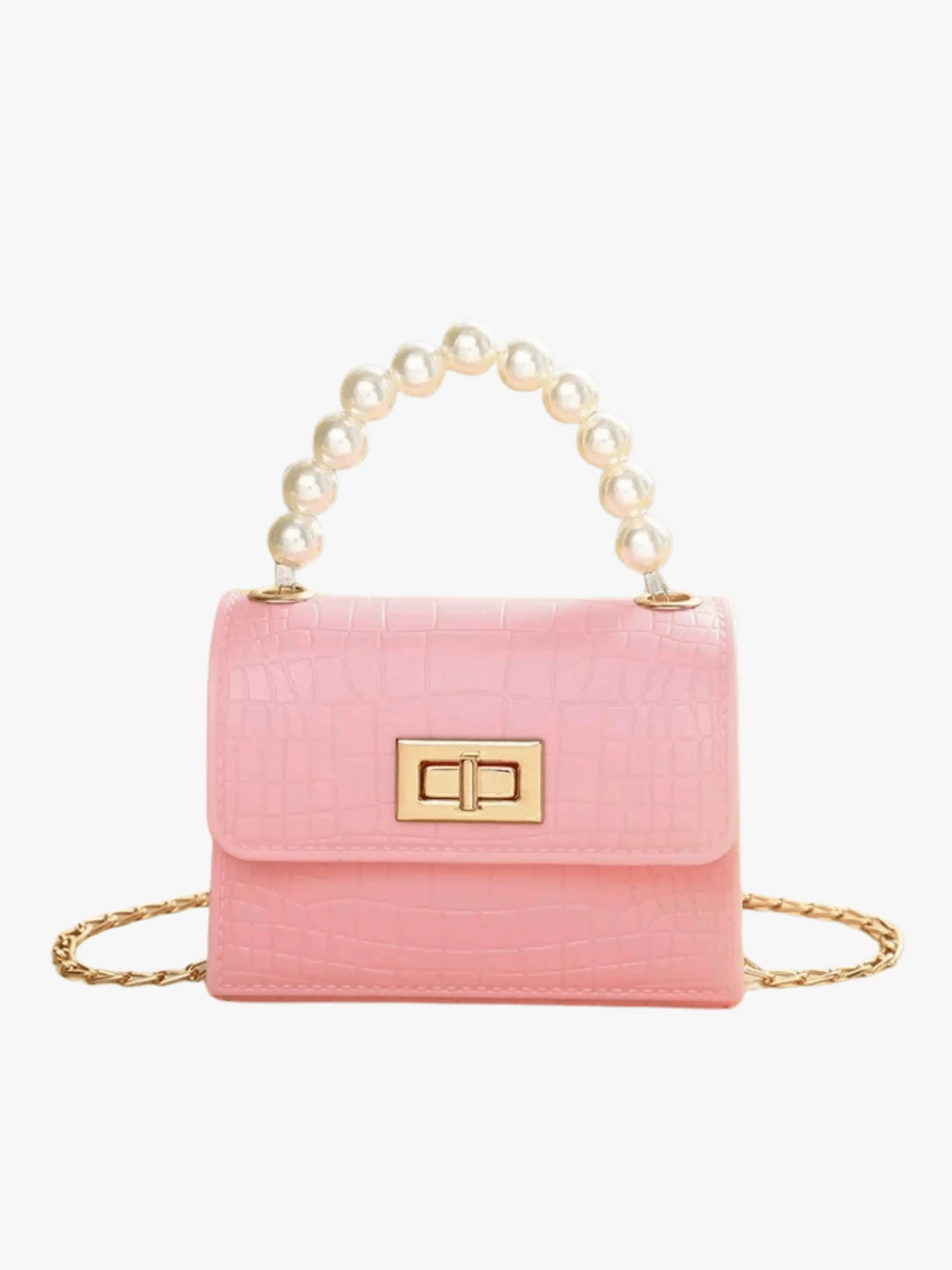 Urban Comfort Isabella | Black Croc-Embossed Mini Bag ?C Elegant & Sophisticated