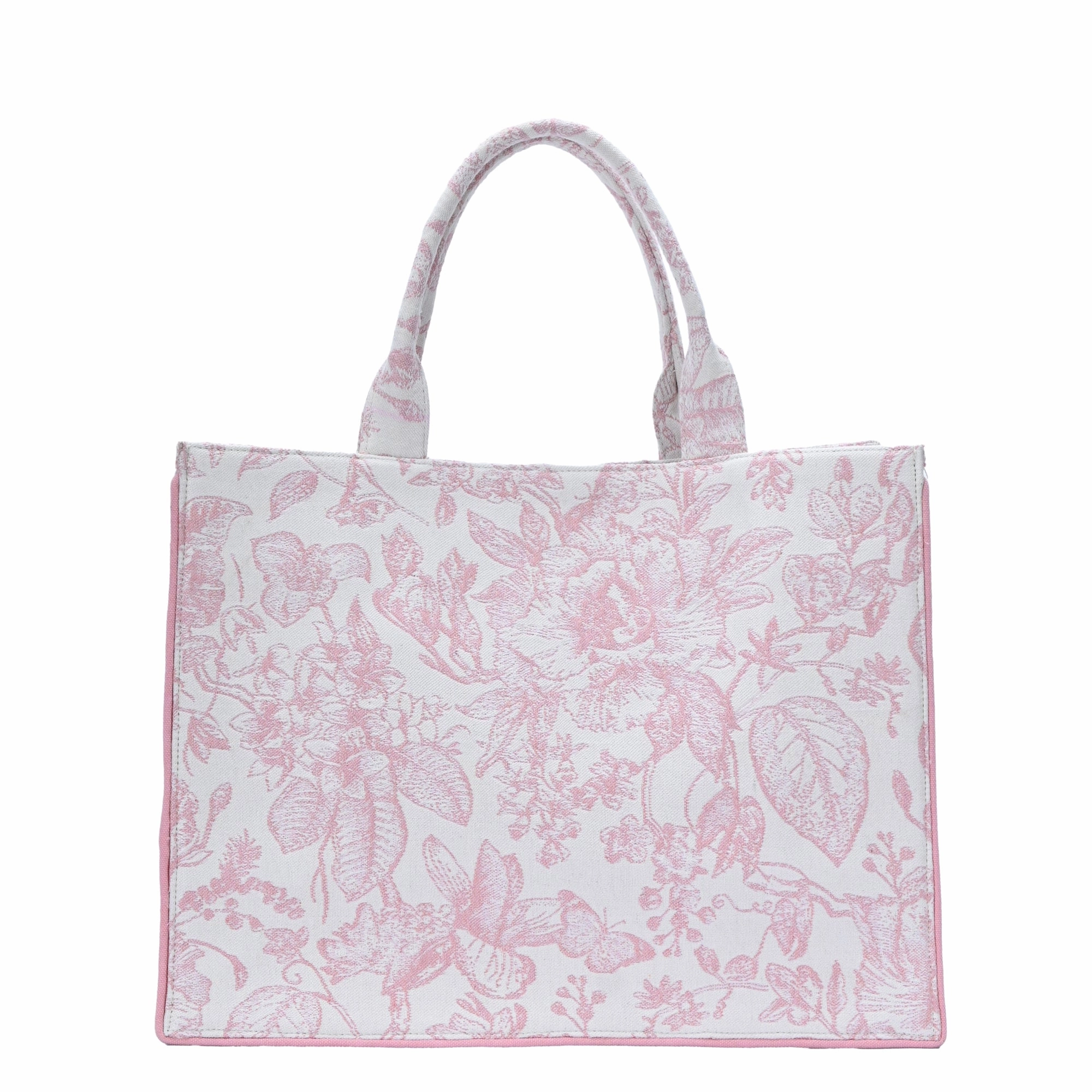 Sustainable Everyday Isabella's Blossom Floral Jacquard Book Tote