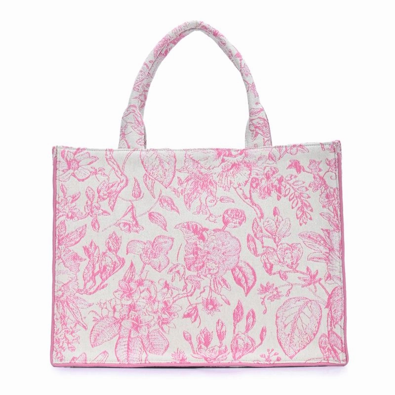 Daily Organizer Eco Utility Isabella's Blossom Floral Jacquard Book Tote