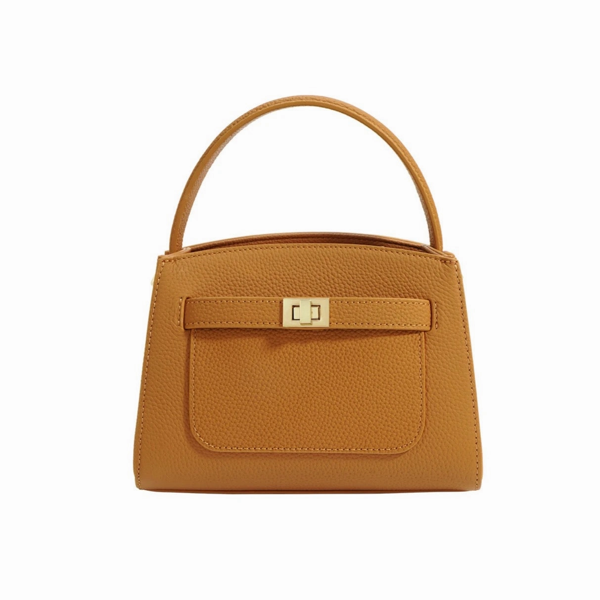 Isla | Soft Pebbled Leather Handbag Luxury Street Compact Fashion
