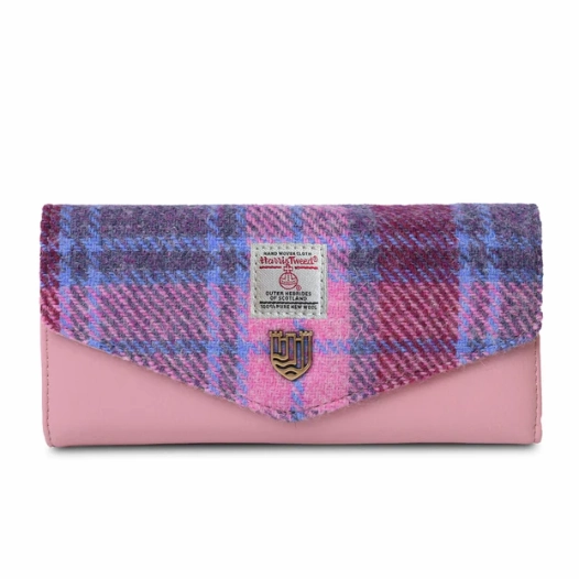 Islander? Large Clasp Purse with Harris Tweed? Luxury Structure Fashion Gear