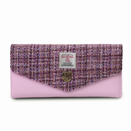 Multi-functional money holder Islander? Large Clasp Purse with Harris Tweed?