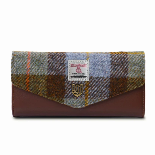 Islander? Large Clasp Purse with Harris Tweed? Refined Aesthetic
