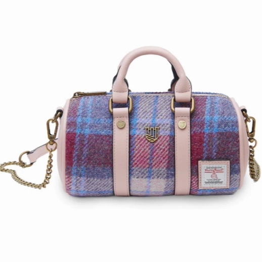Refined Texture Islander? Mini Duffel Bag with Harris Tweed?