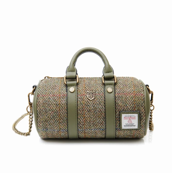 Islander? Mini Duffel Bag with Harris Tweed? Minimalist Style