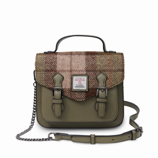 Multi-purpose money case Islander? Small Calton Satchel with Harris Tweed?