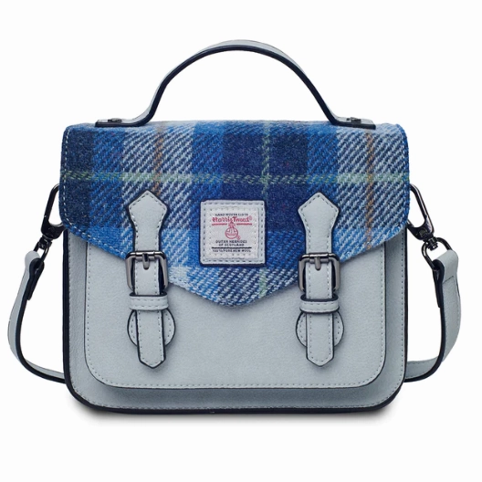 Compact Proportion Islander? Small Calton Satchel with Harris Tweed?