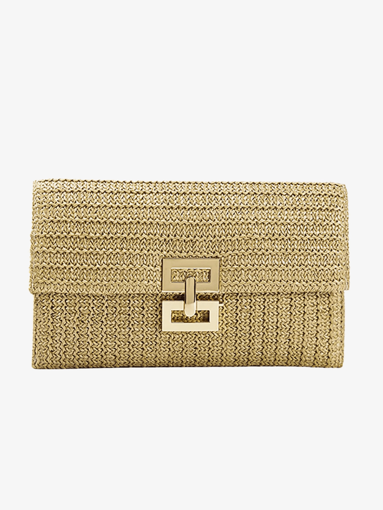 Isoldeya | Luxe Gold Woven Clutch ?C Effortless Glamour Easy Access Practical Utility