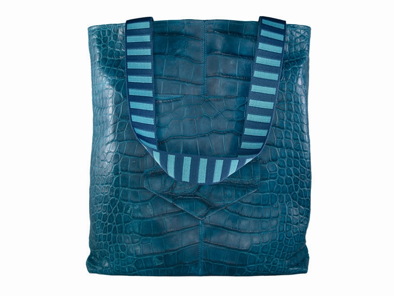 Jane Tote | INDIAN RIVER LAGOON   TURQUOISE Simple Detail