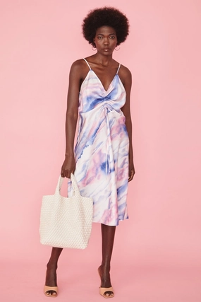 Subtle Hue Jayley Cream Hand Knitted Leather Tote Bag with Matching Purse Cream PBG25A-D02