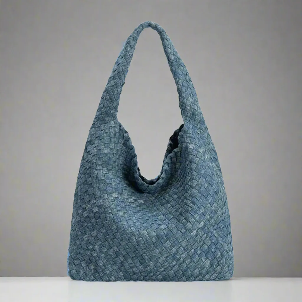 Johanna Denim Recycled Vegan Shoulder Bag SALE Quality craftsmanship Compact Storage